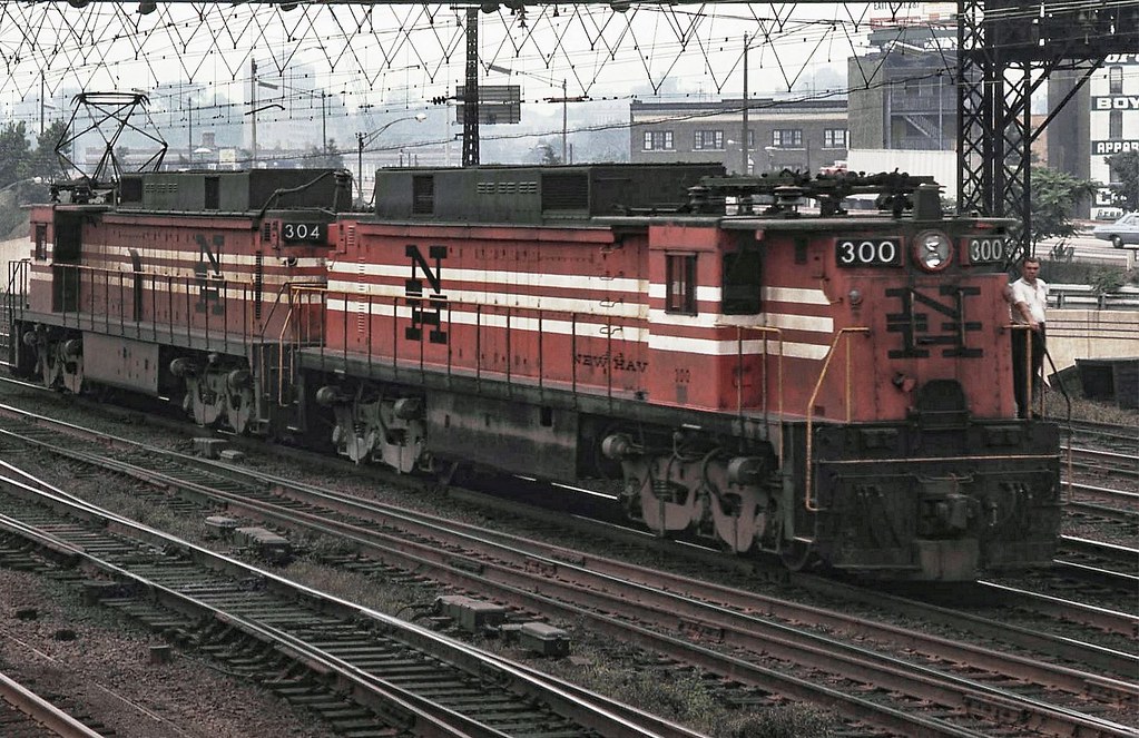 New Haven Railroad GE EF4 motors 300 & 304, are seen … Flickr