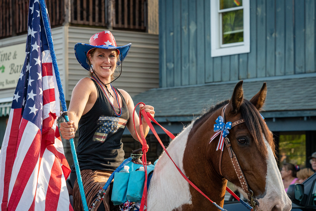 Schroon Lake Parade 2019 Patriotic Horses (2 of 3) Flickr