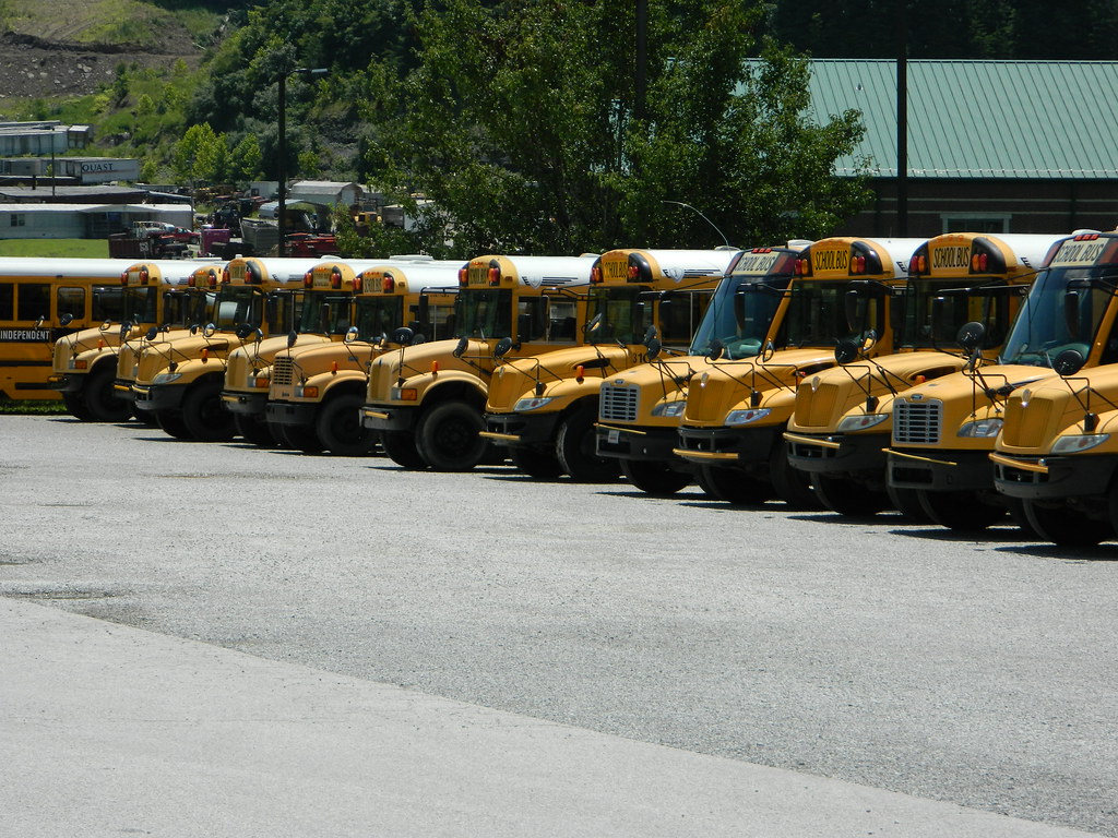 Knox County Schools (2) Bus lot Barbourville, KY Flickr
