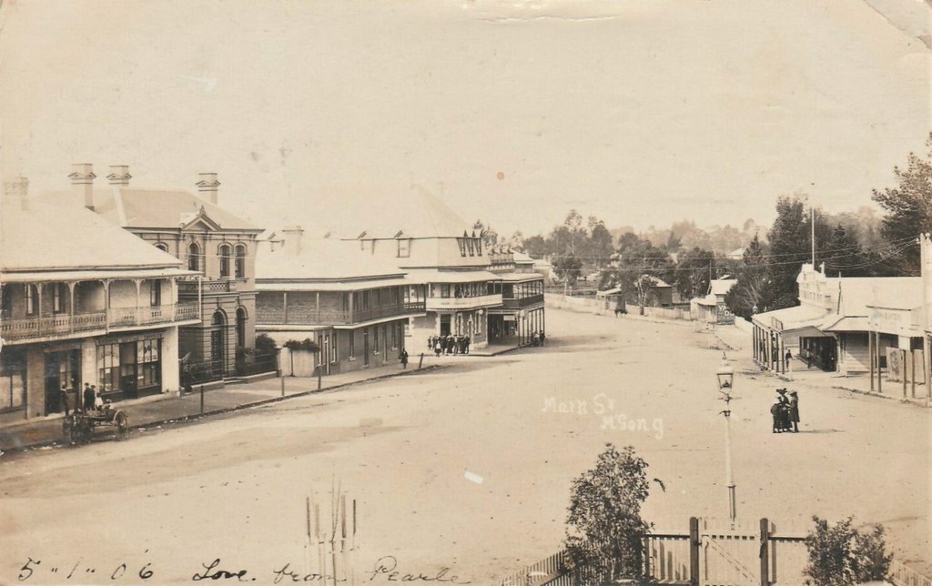 Main Street, Mittagong, N.S.W. circa 1906 Aussiemobs Flickr