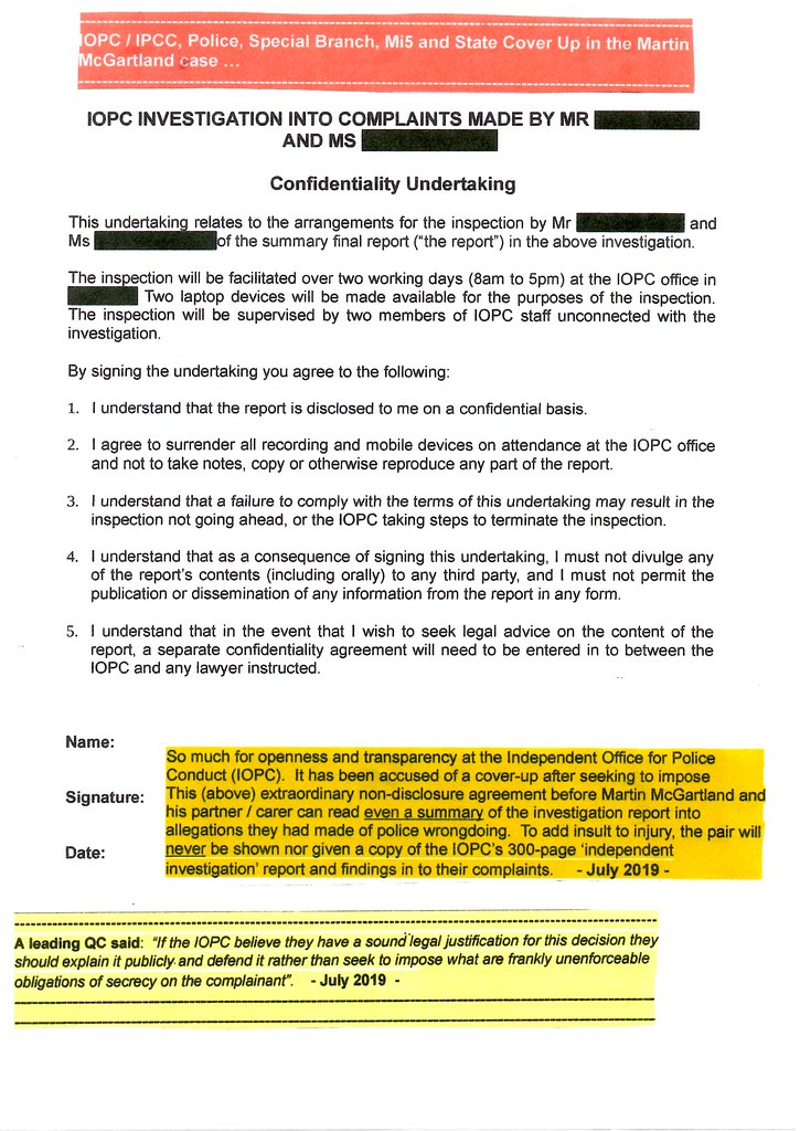 Independent Office for Police Conduct Seeking to Gag Marti… Flickr