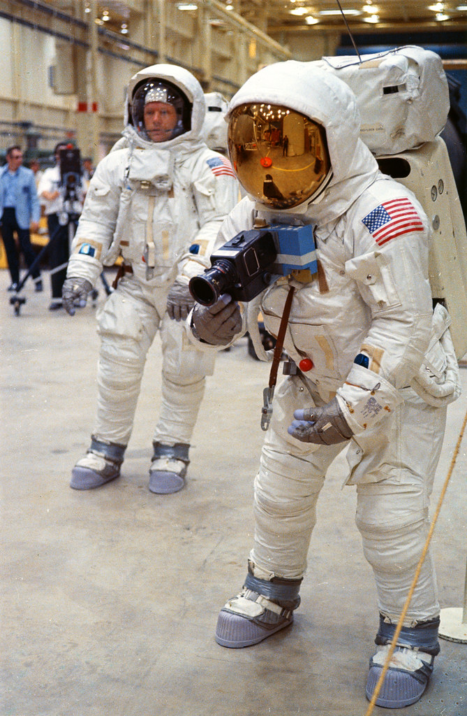 Apollo 11 astronauts practicing lunar surface mobility at … Flickr