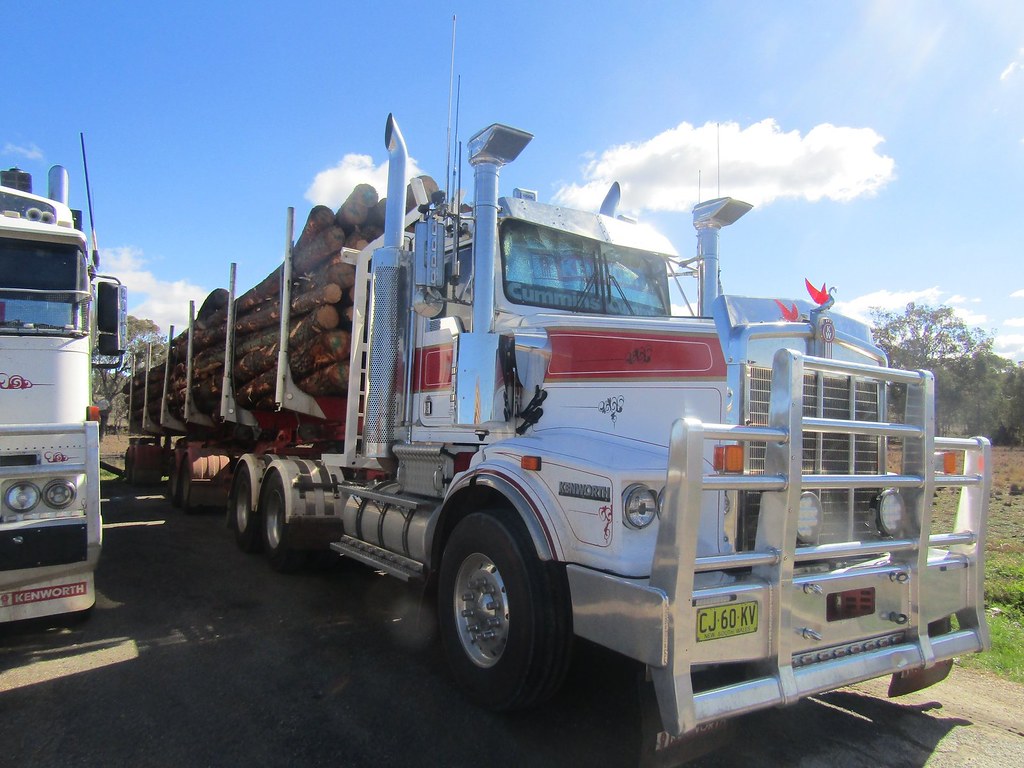 Greensill bros grafton kenworth t658 b.double log truck at… Flickr
