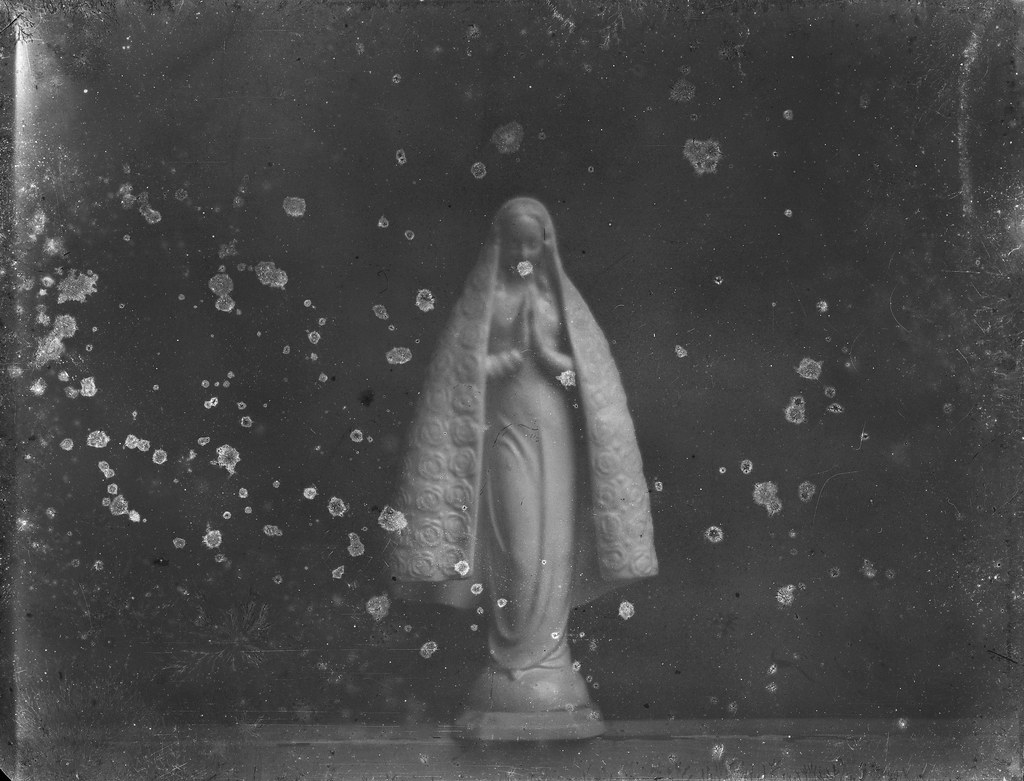 mary on old xray in a film holder philipgreene