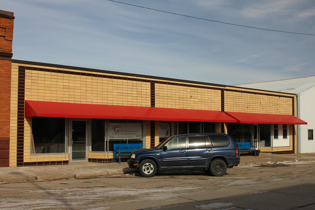 Elevation of Allen, NE, USA Topographic Map Altitude Map