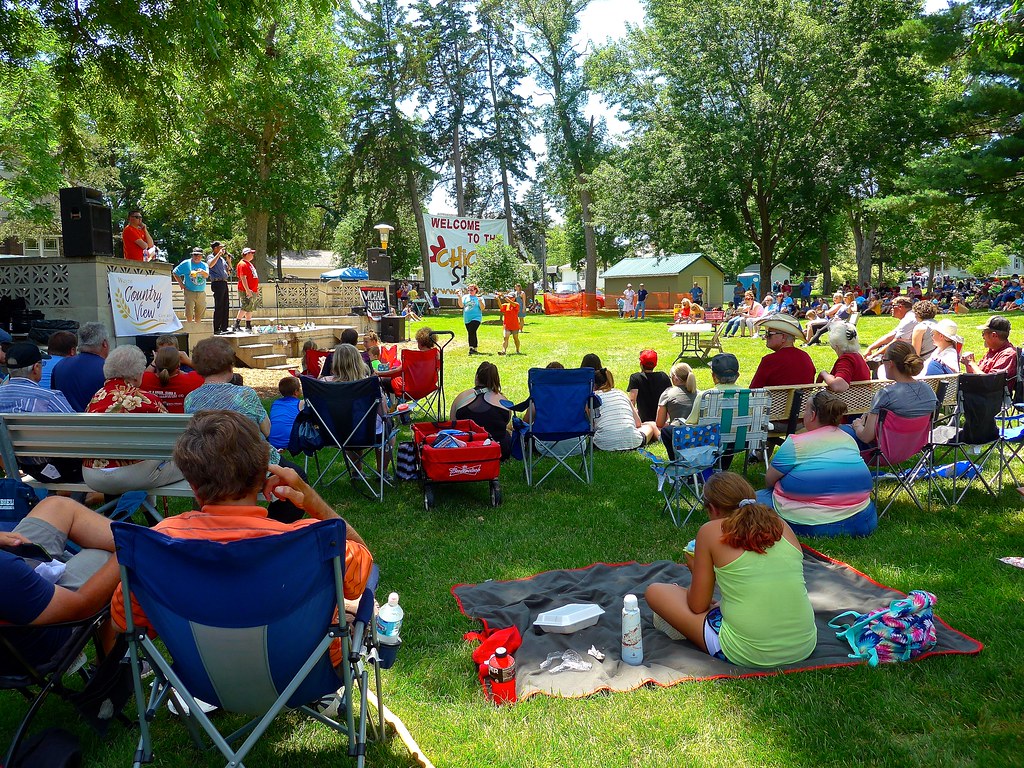 Activities on Bressler Park stage, Wayne Chicken Show Flickr