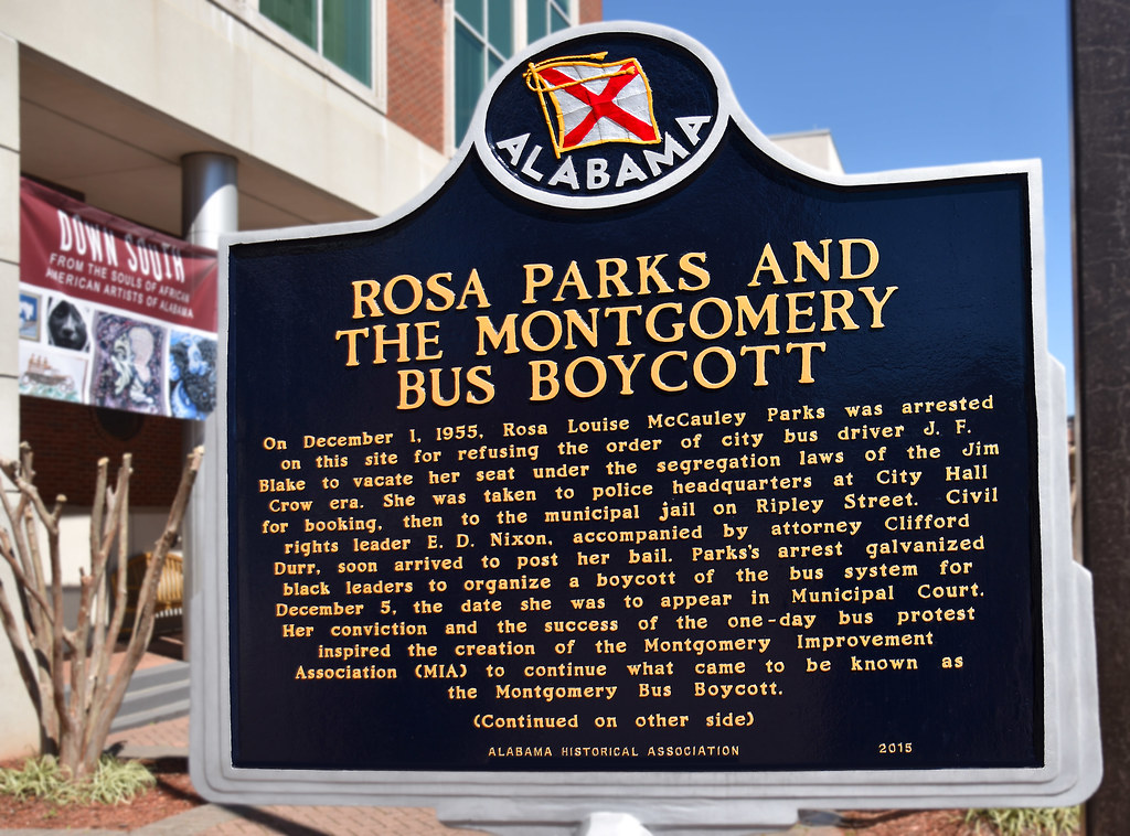 Rosa Parks Bus Boycott Plaque 251 Montgomery Street Mon… Flickr