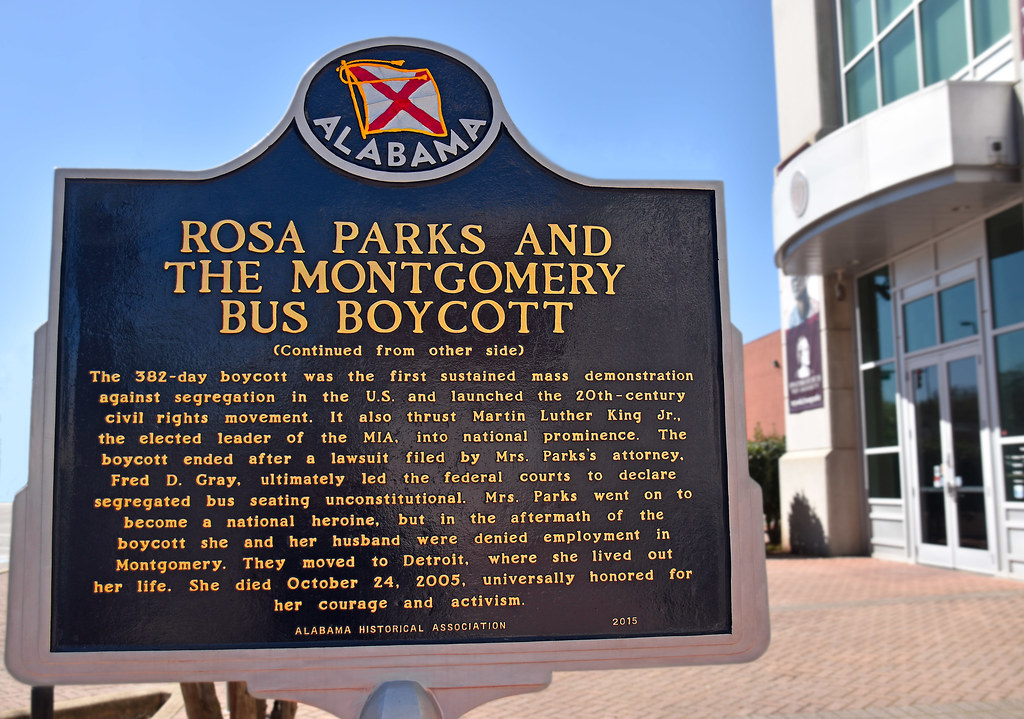 Rosa Parks Bus Boycott Plaque 251 Montgomery Street Mon… Flickr