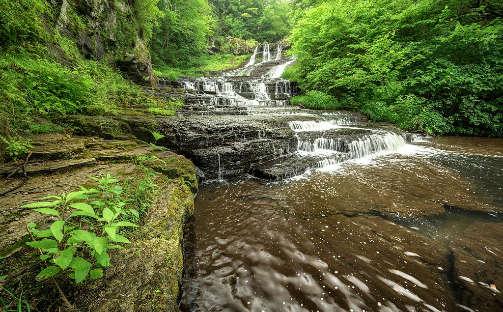 Rensselaerville Falls Great flow for midsummer. This is a… Flickr