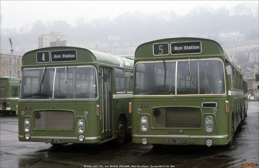 Bristol Omnibus RELLs BH1318 and BH1279, Bath Bus Depot, M… Flickr