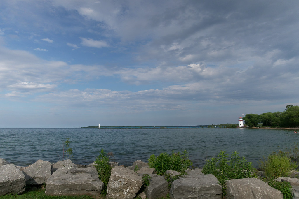 The Strait and Lake Huron from Cheboygan Cheboygan Vacatio… Flickr