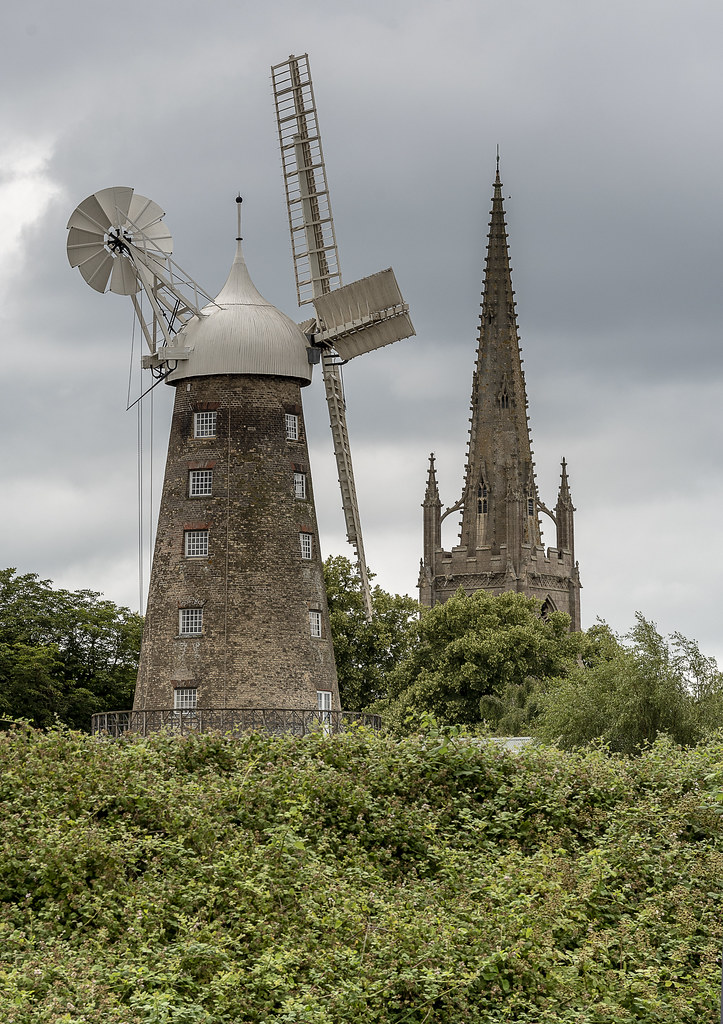 Two towers The ninestoreyed Moulton Mill is the tallest w… Flickr