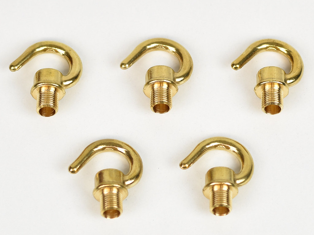 5x 10MM HOOK BRASS FOR CHAIN LIGHT BULB HOLDER LAMP HOLDER UK MADE eBay