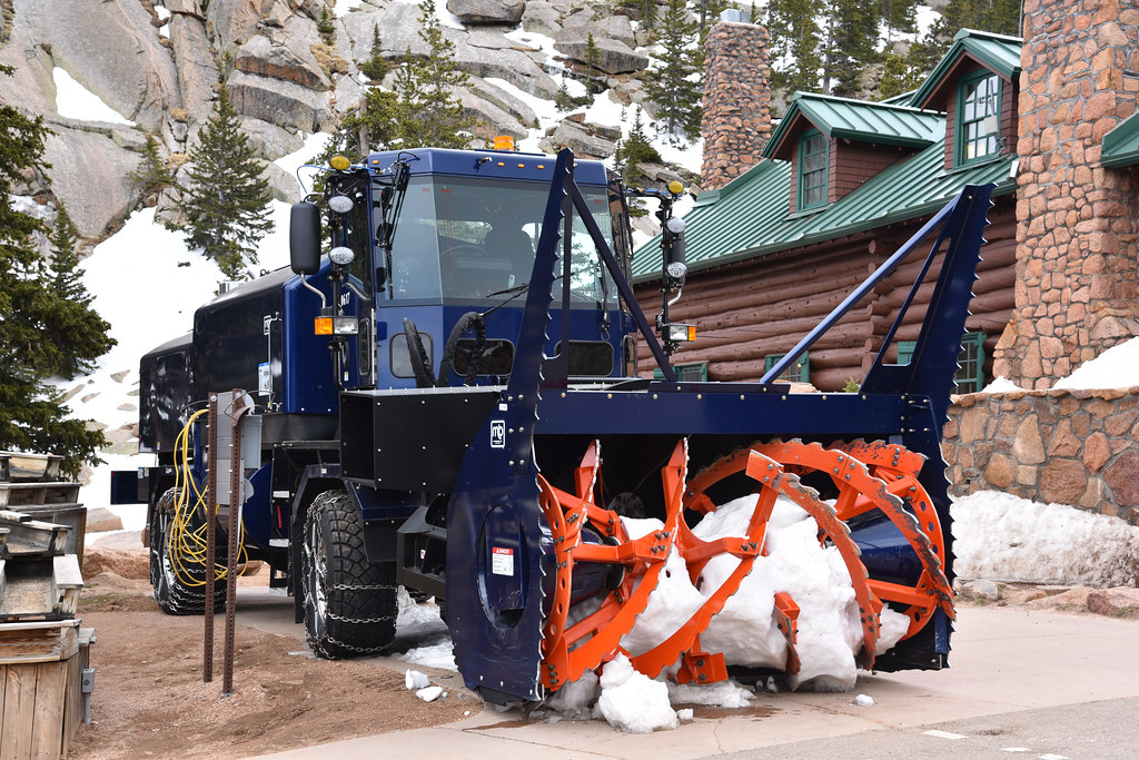 Serious Snow Removal Snow removal machine used to keep the… Flickr