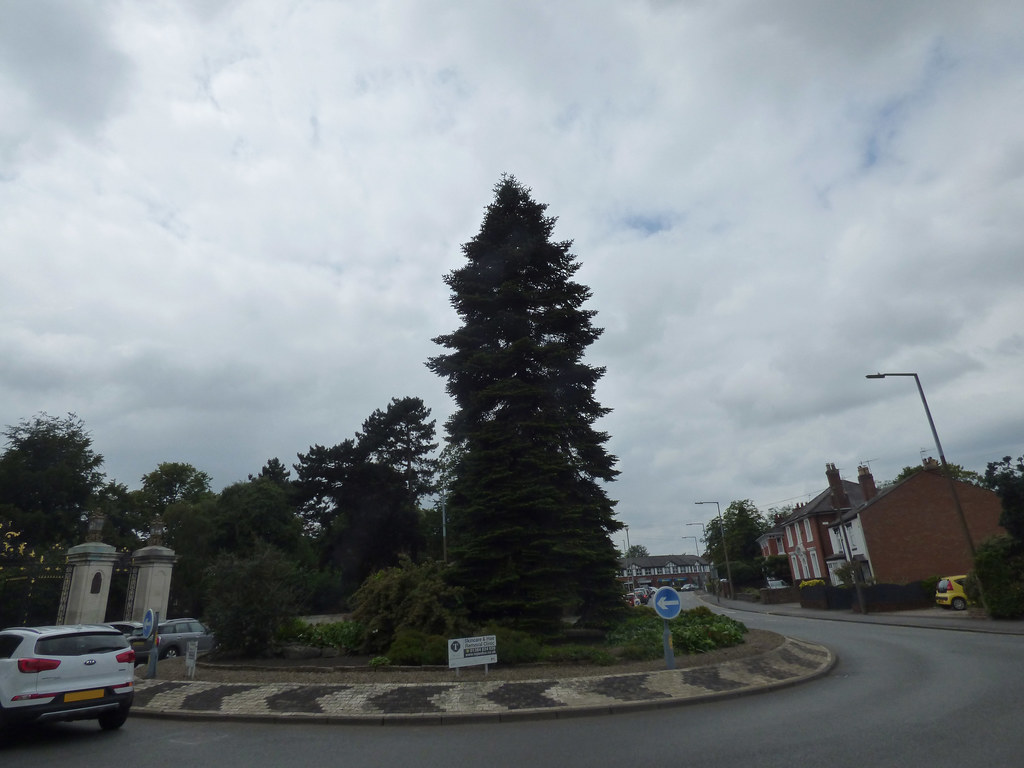 Mary Stevens Park, Stourbridge Gate at Heath Lane roundabout with