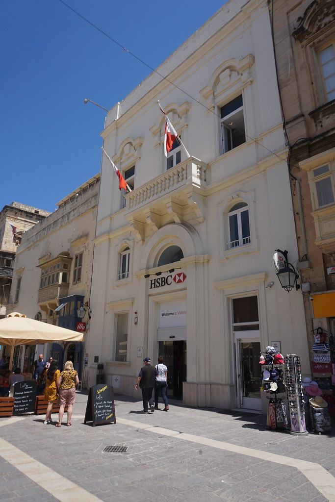 HSBC Bank, Merchants Street, Valletta a photo on Flickriver