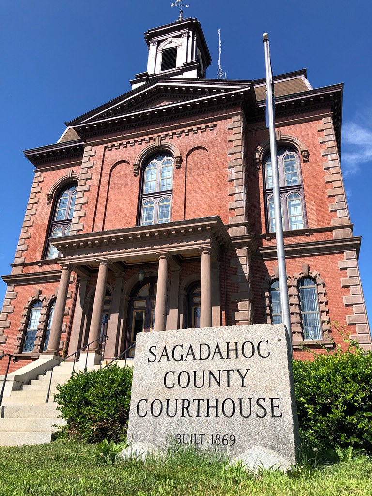 Sagadahoc County Courthouse in Bath, Maine. Built in 1869 … Flickr