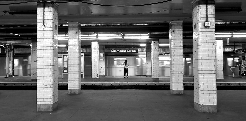 20190615_123741 Waiting for arrival Chambers Street statio… Flickr