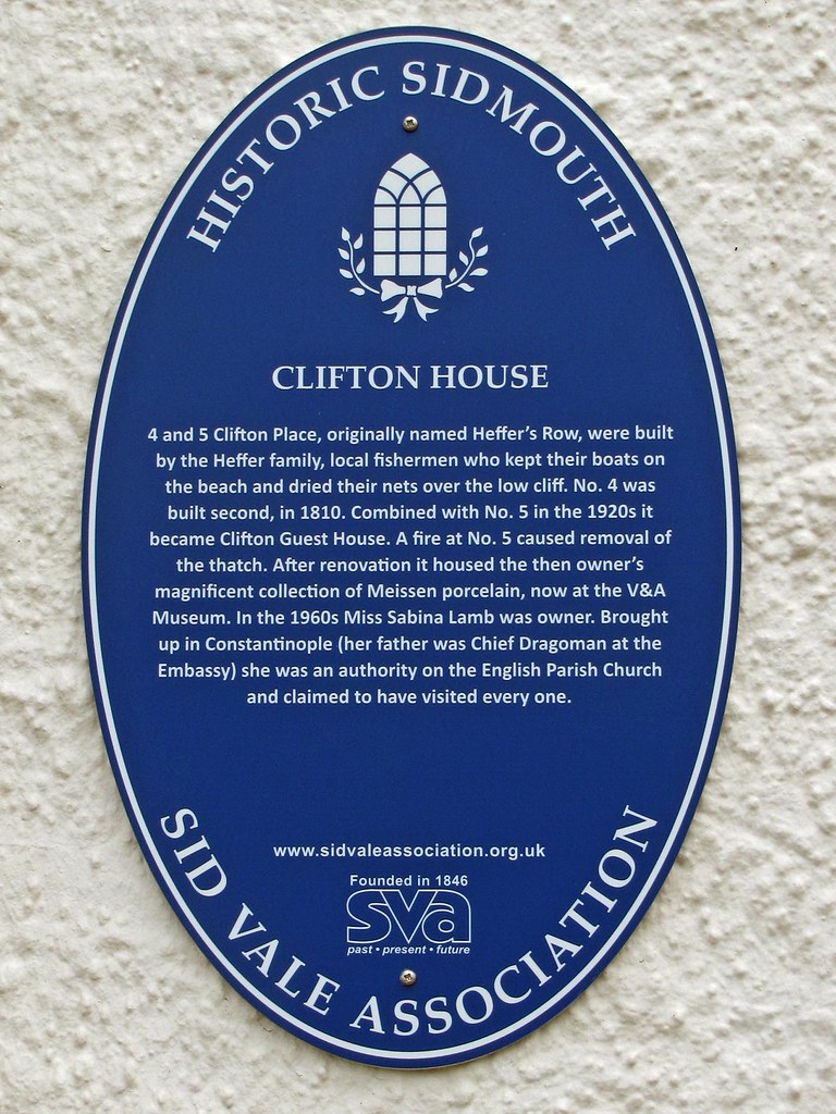 Clifton House Peak Hill Road, Sidmouth Sidmouth Plaque I… Flickr