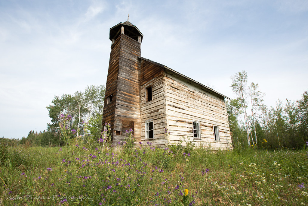Log Church Built in 1903. Fort Vermillion, Alberta. Jason Pineau