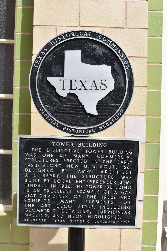 TOWER GAS STATION This Texas Historical Marker sits at the… Flickr