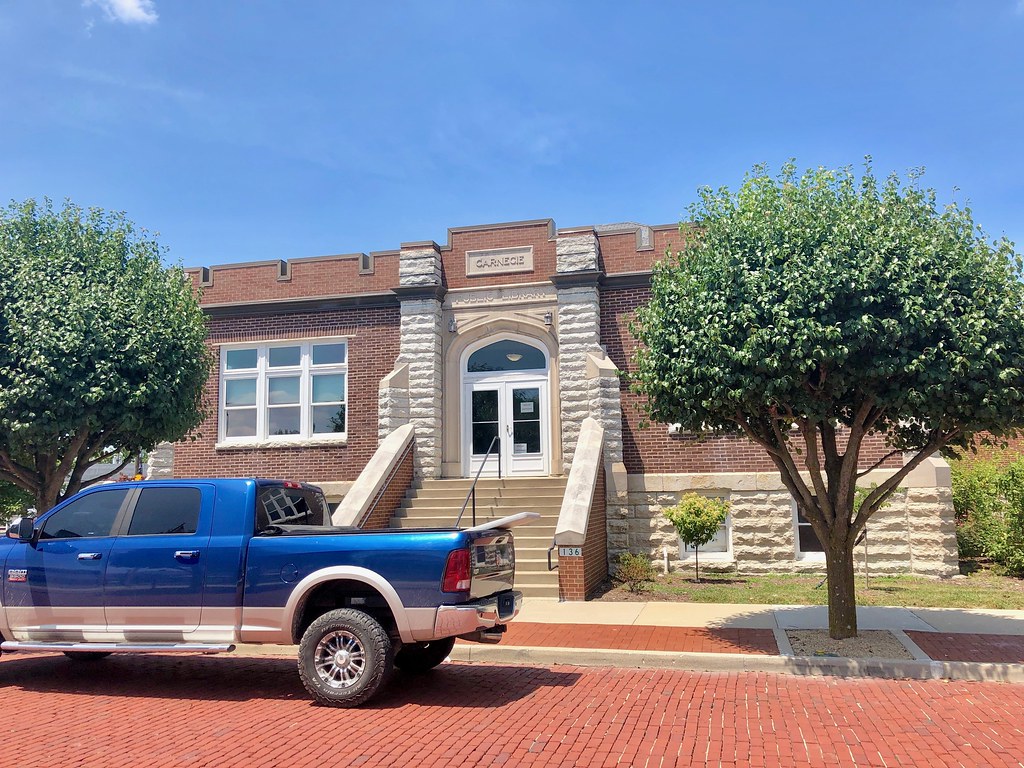 Osgood Carnegie Public Library, Osgood, Indiana Warren LeMay Flickr