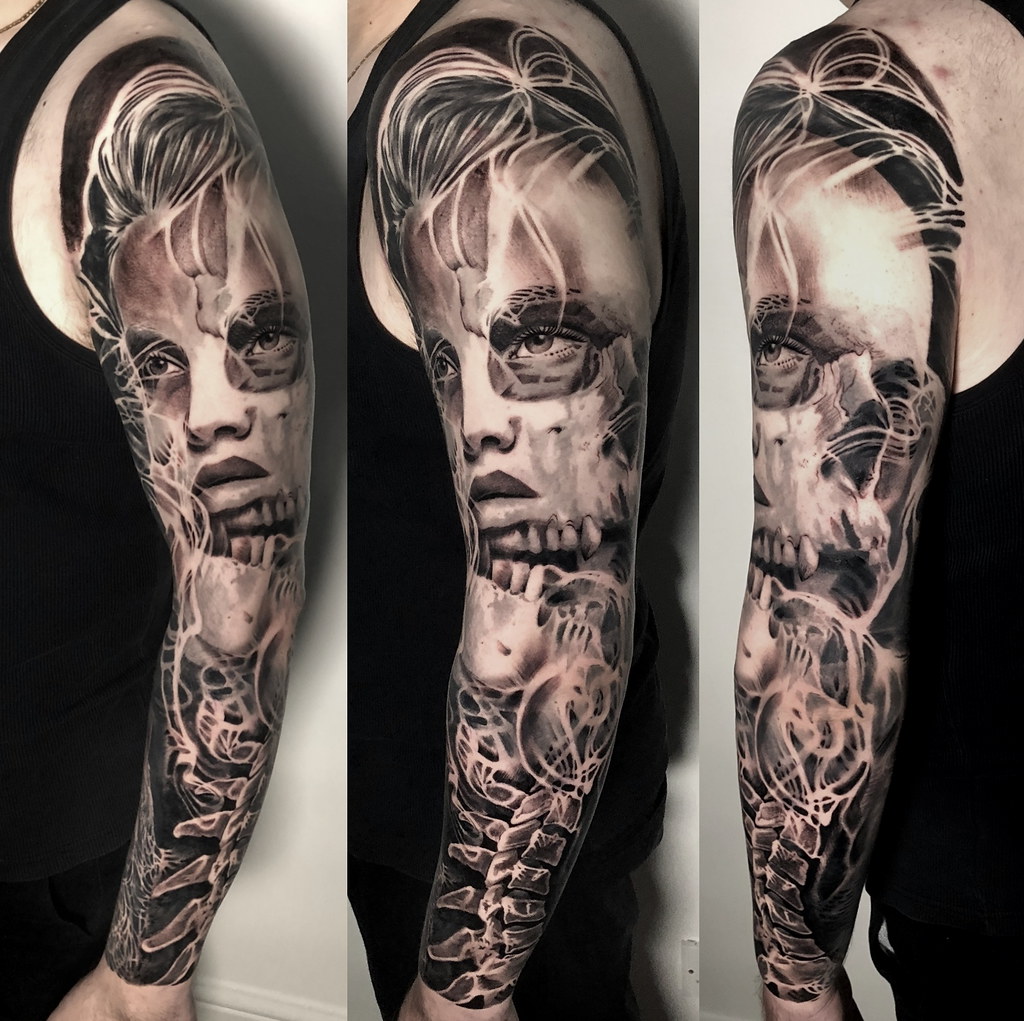 Black And White Portrait Tattoo Artists picnugget