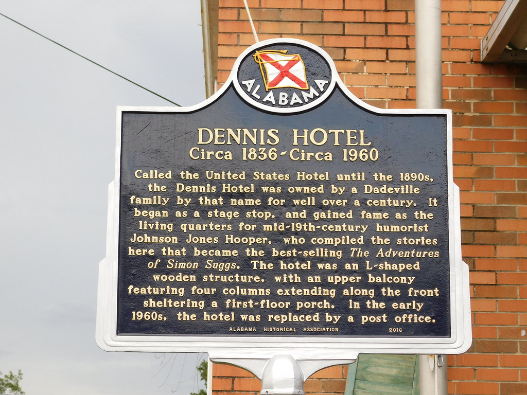 Dennis Hotel Historic Marker Dadeville, Alabama Jimmy Emerson, DVM
