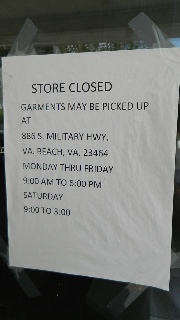 Zoots Dry Cleaning closure notice Zoots Dry Cleaning (clos… Flickr