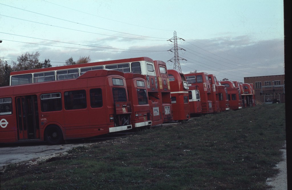Aldenham Bus Overhaul Works A varied selection of buses aw… Flickr