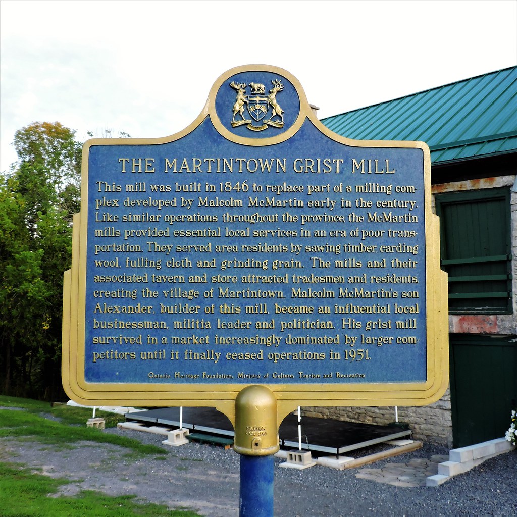 The Martintown Grist Mill Martintown, Ontario. Will Flickr