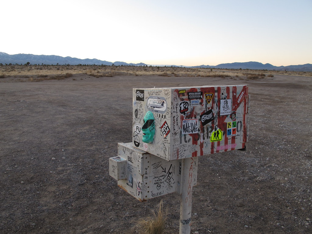The Black Mailbox Alamo, Nevada On a deserted stretch of r… Flickr