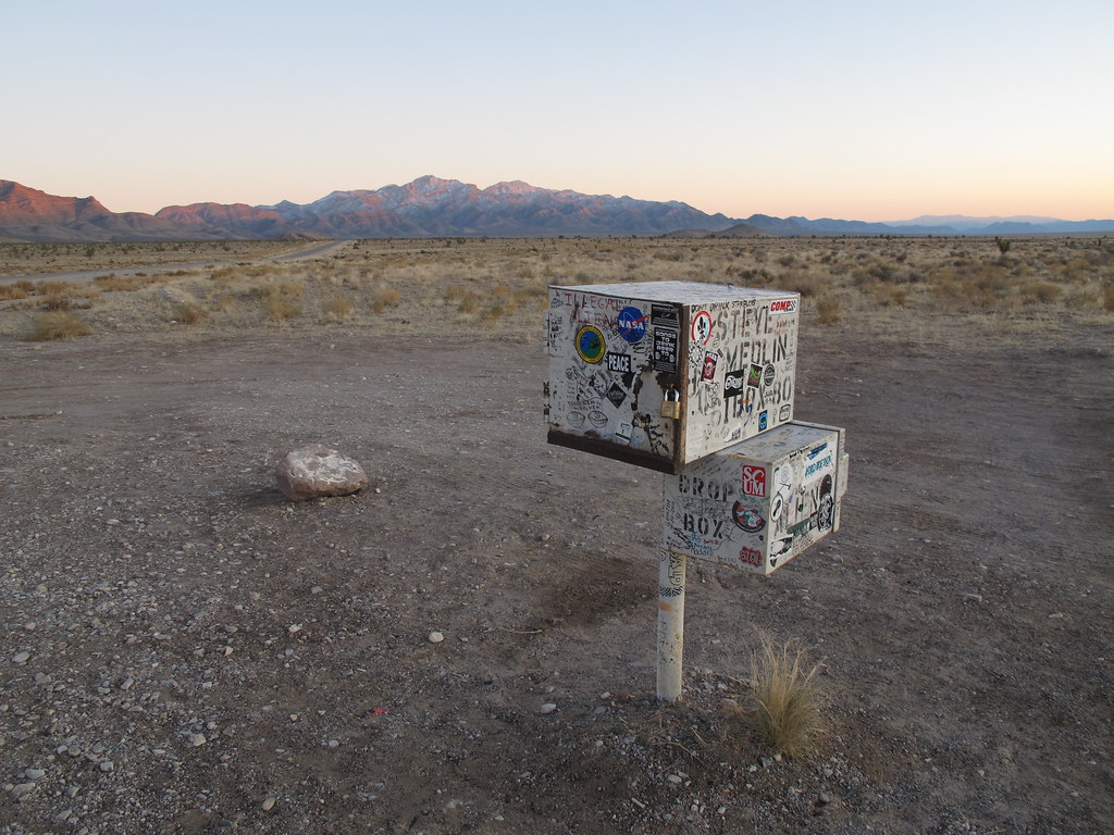The Black Mailbox Alamo, Nevada On a deserted stretch of r… Flickr