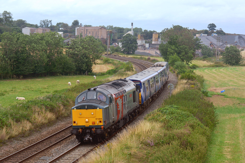 37884 at Bayston Hill with (5Q79) 1137 Crewe South Yd New… Flickr