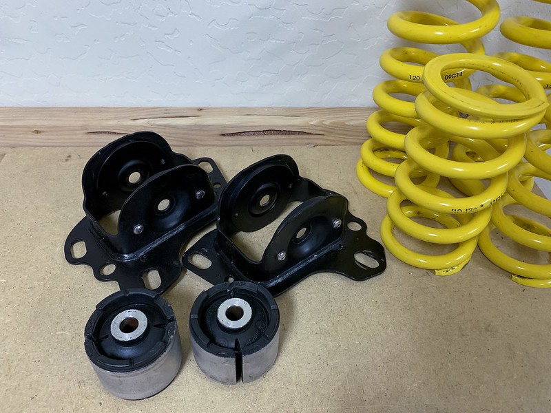 Genuine OEM BMW E46 M3 Trailing Arm Bushings, KW 60mm ID Race Springs