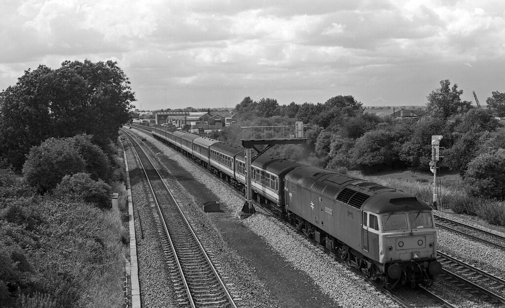 BR Blue 47627 hurries past West Drayton on 2 July1998 whil… Flickr