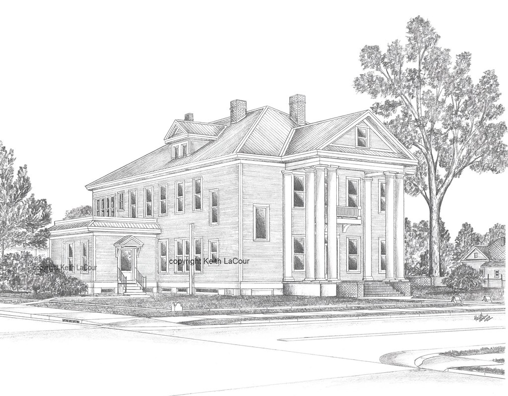 Greco House / Alexandria, LA Pencil drawing by Keit… Flickr