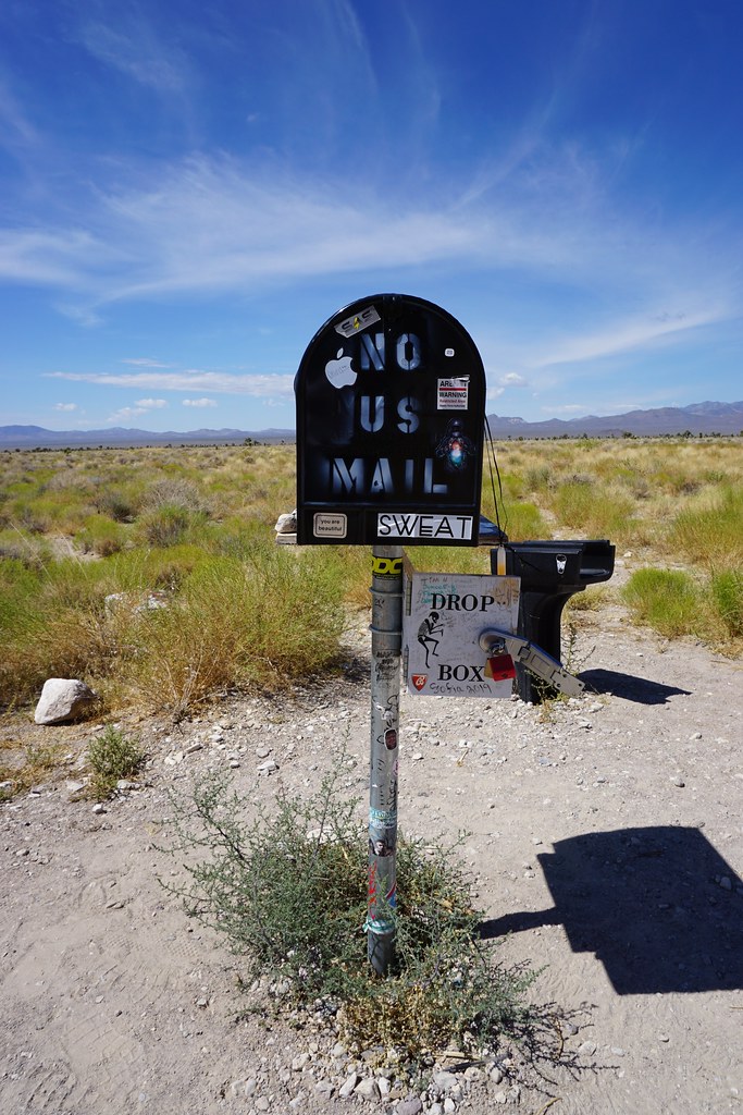 The Black Mailbox Nevada State Route 375, aka the Extrat… Flickr