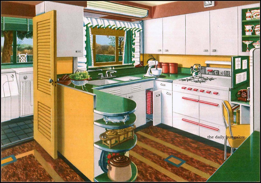 1946 Gas Kitchens 1940s interiors Daily Bungalow Flickr