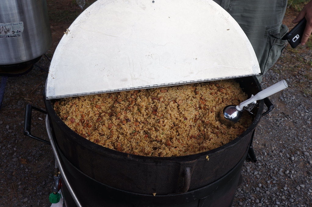 Cooking Jambalaya for about 250350.. Food and Drink