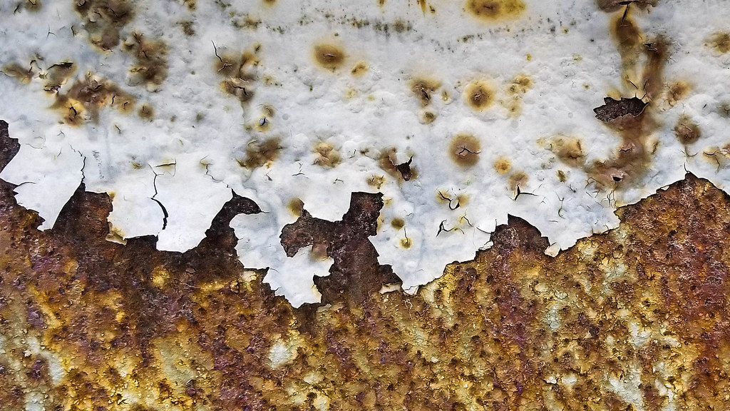 Chipping paint texture A texture of chipped paint and rust… Flickr