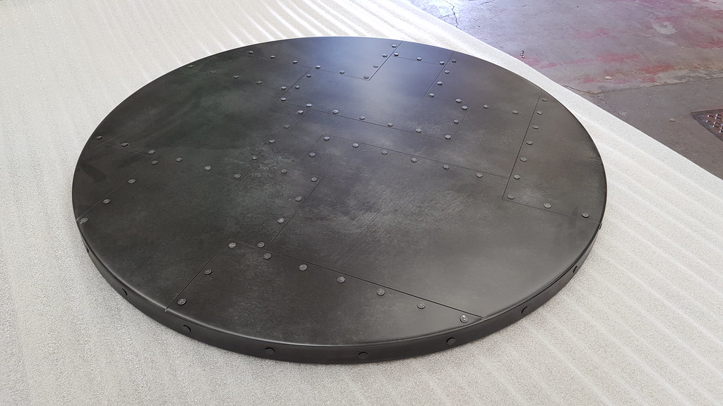 Patchwork Aged Zinc Table Top Zinc Table Top with patchwor… Flickr