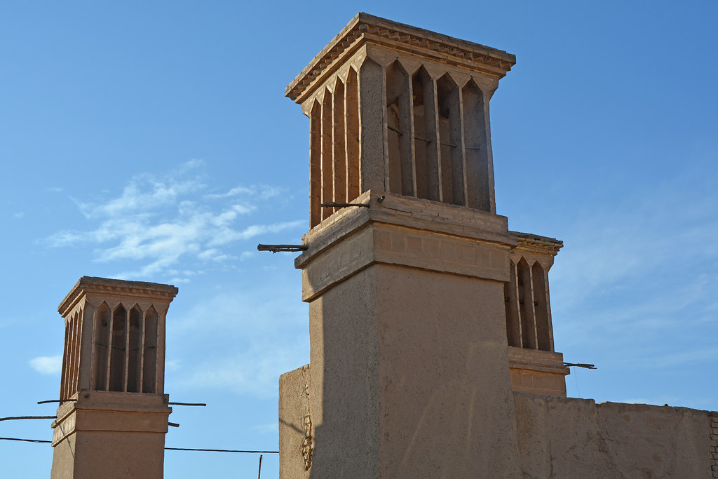 Wind towers of Yazd JohntheFinn Flickr
