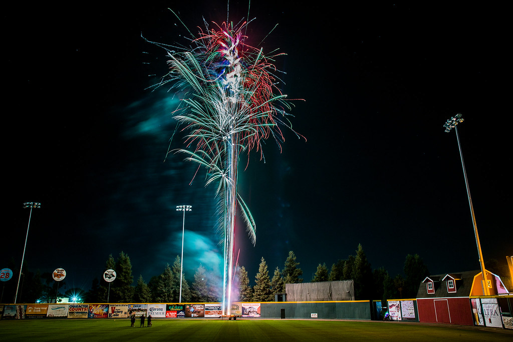 Fireworks at Rawhide Ballpark after Visalia Rawhide baseba… Flickr