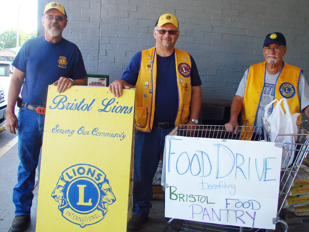 Lions Food Drive for Bristol Indiana Food Pantry Saturday 82419