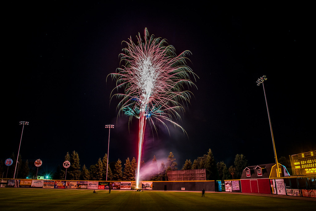 Fireworks at Rawhide Ballpark after Visalia Rawhide baseba… Flickr