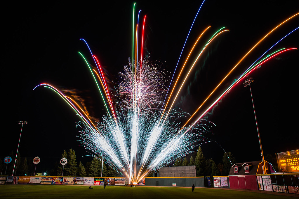 Fireworks at Rawhide Ballpark after Visalia Rawhide baseba… Flickr