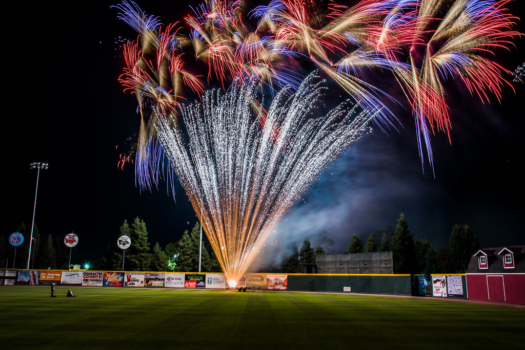 Fireworks at Rawhide Ballpark after Visalia Rawhide baseba… Flickr