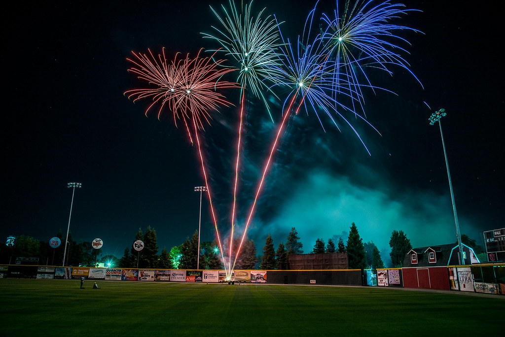 Fireworks at Rawhide Ballpark after Visalia Rawhide baseba… Flickr