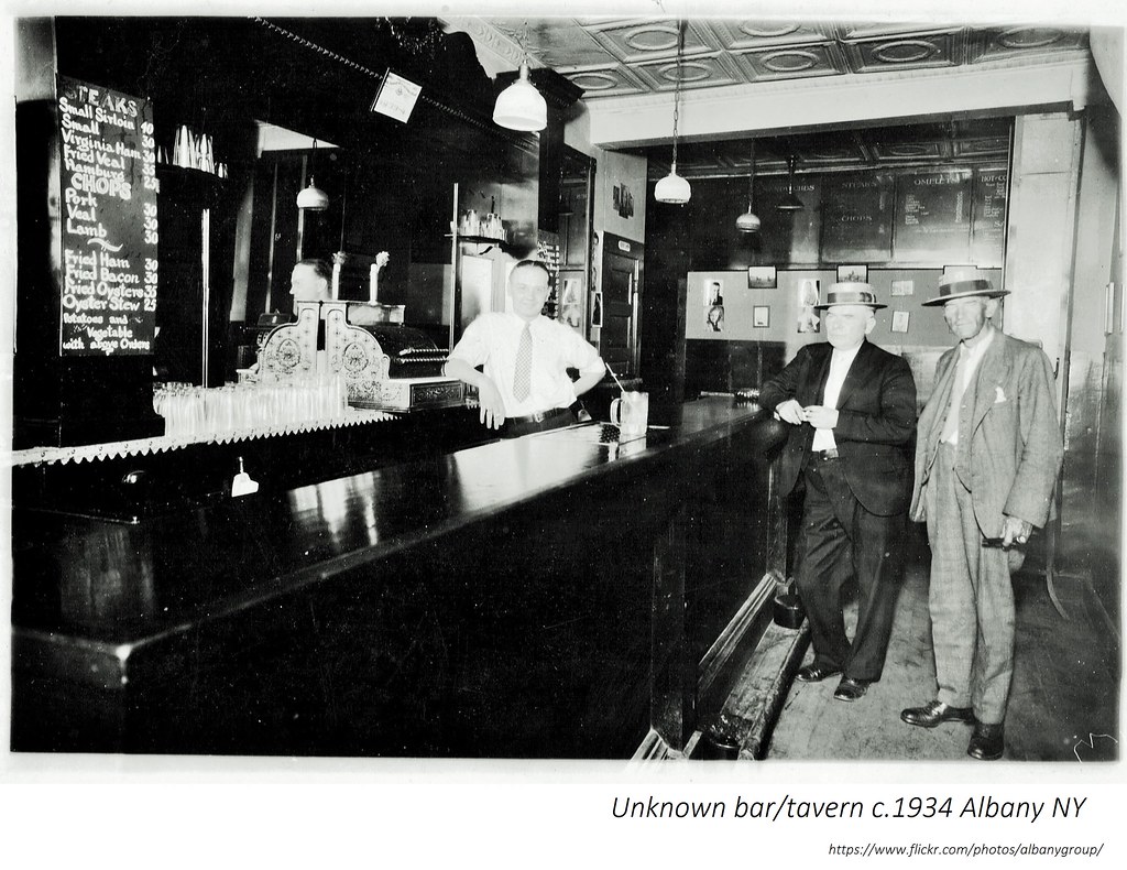 Interior Unknown Bar/Tavern/restaurant Albany NY circa 193… Flickr